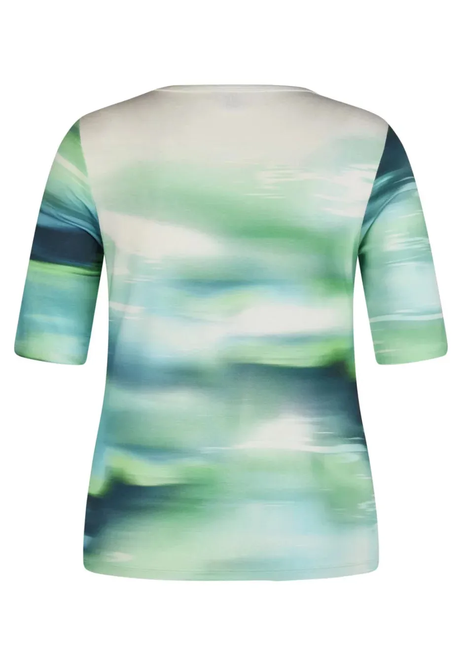 214350- Green & White Ombre Print TShirt- Rabe