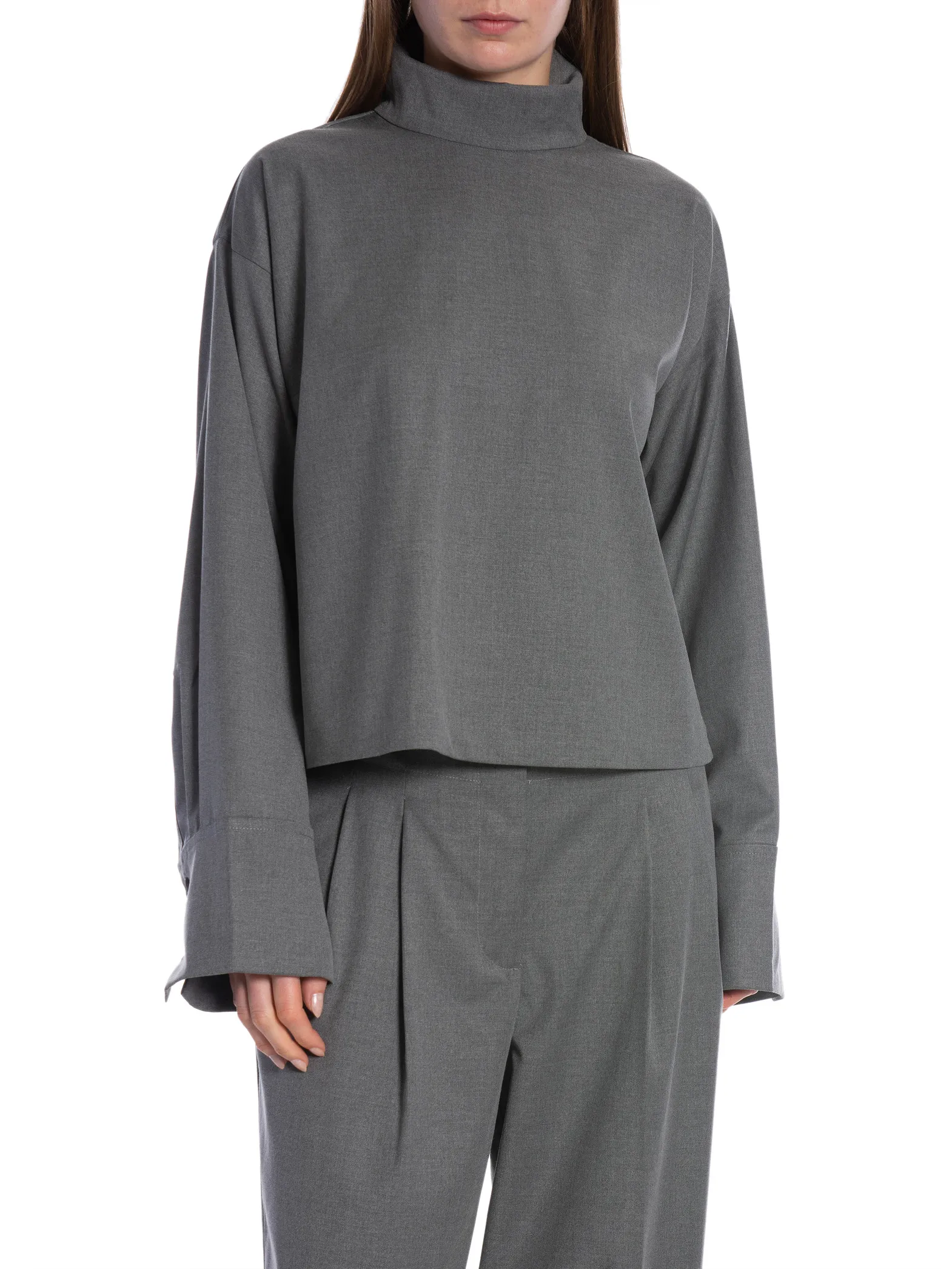 2NDDAY TOP 2ND FRANCISCA CLASSIC TAILORING DARK GREY MELANGE