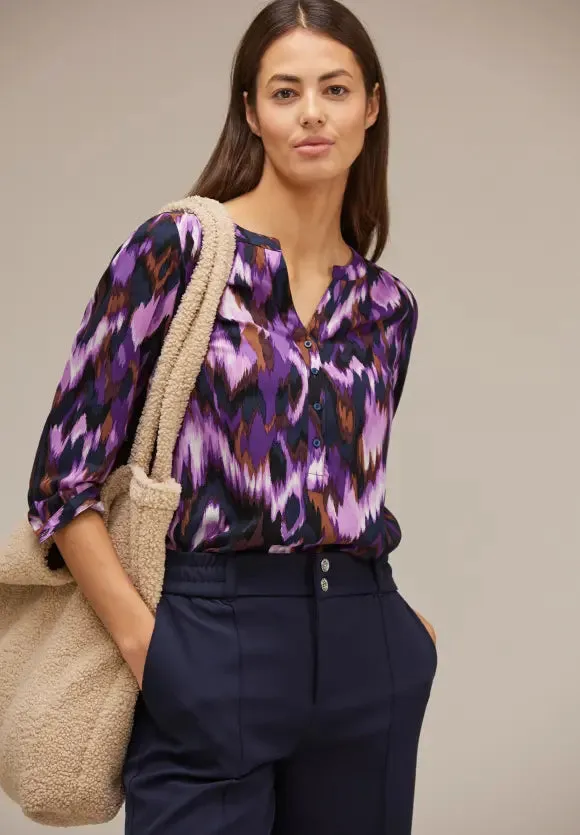 344350- Lilac Print Blouse - Street One