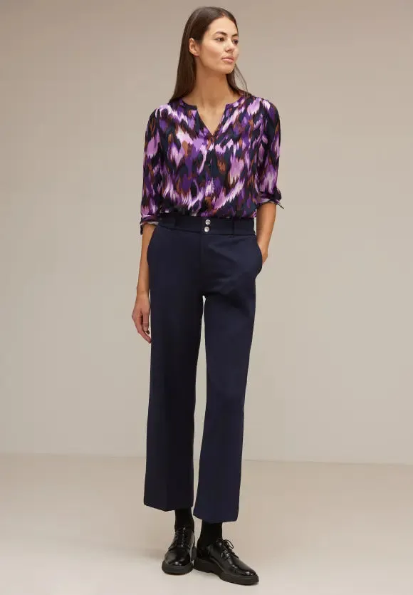 344350- Lilac Print Blouse - Street One