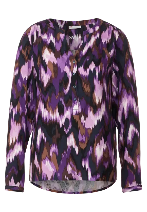 344350- Lilac Print Blouse - Street One