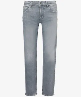 7 For All Mankind Mens Choral Slimmy Luxe brand-patch straight-leg slim-fit stretch-denim jeans