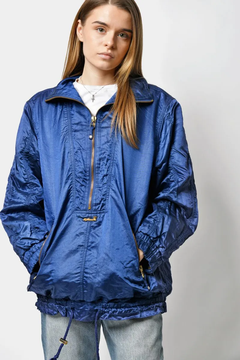 80s retro windbreaker coat