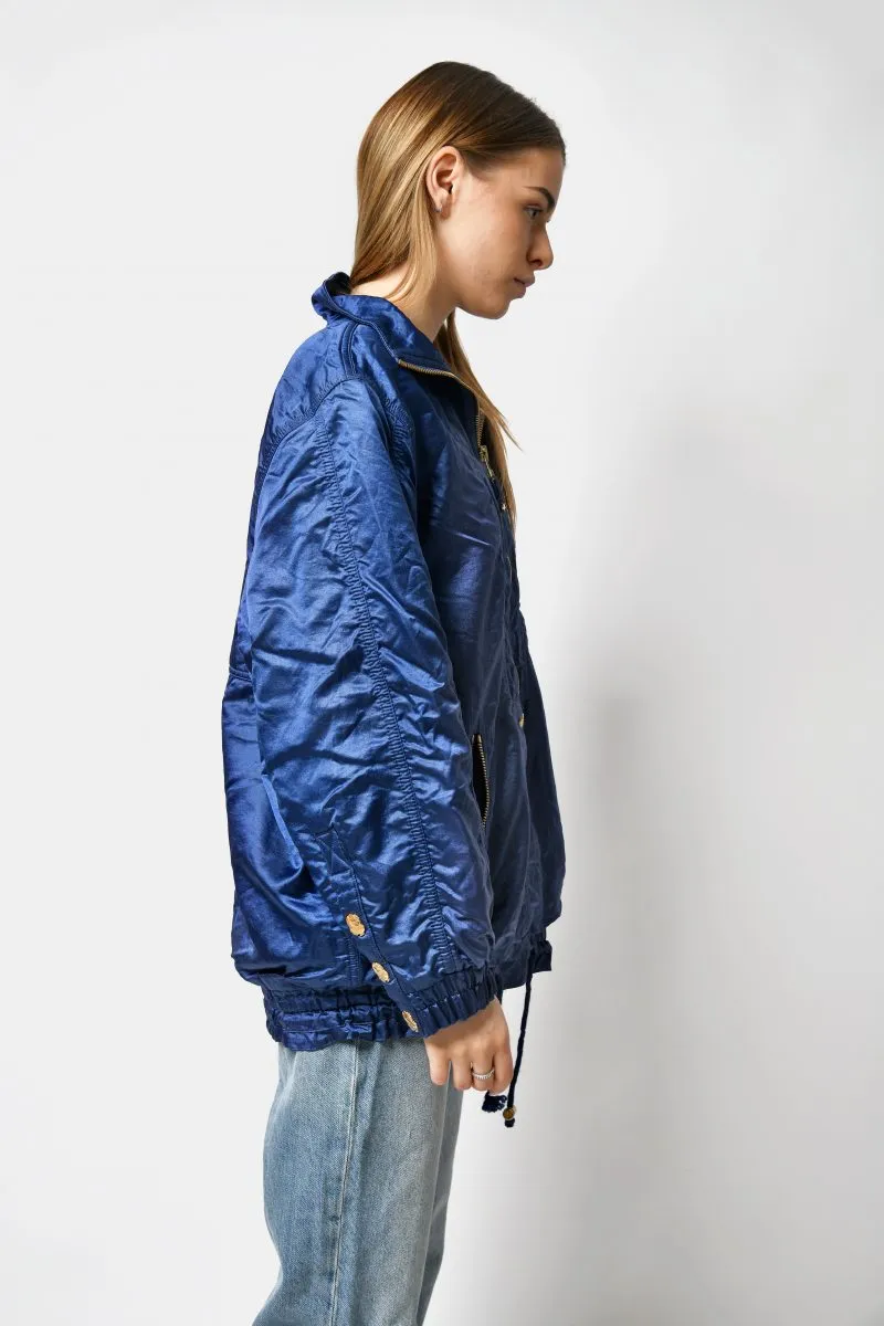 80s retro windbreaker coat