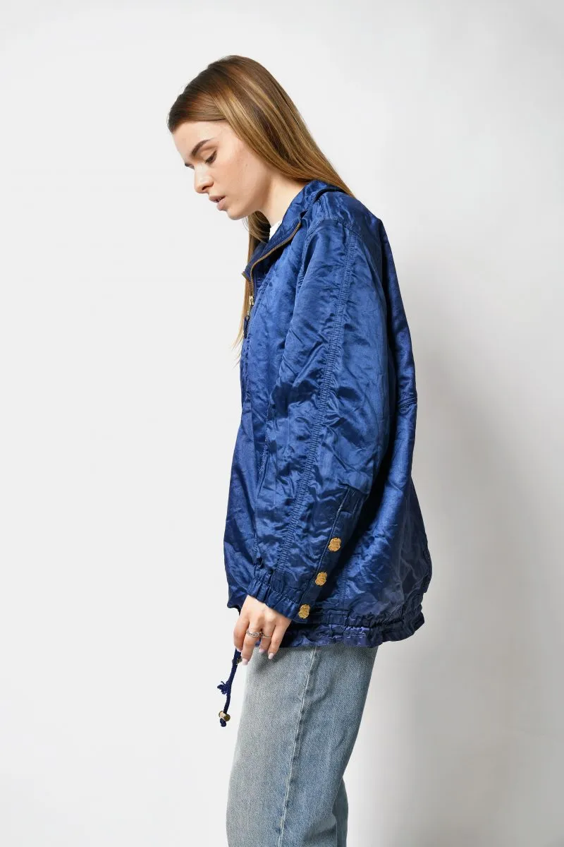 80s retro windbreaker coat