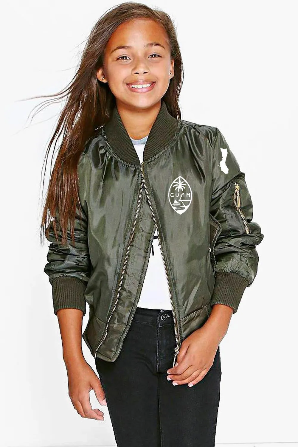 A Guam Kids Bomber Jackets