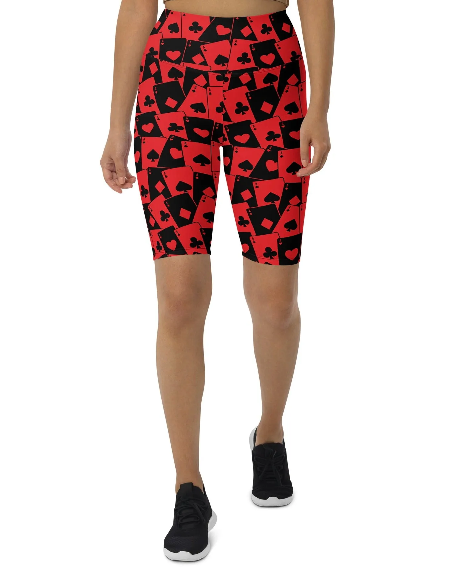 Ace Of Hearts Biker Shorts