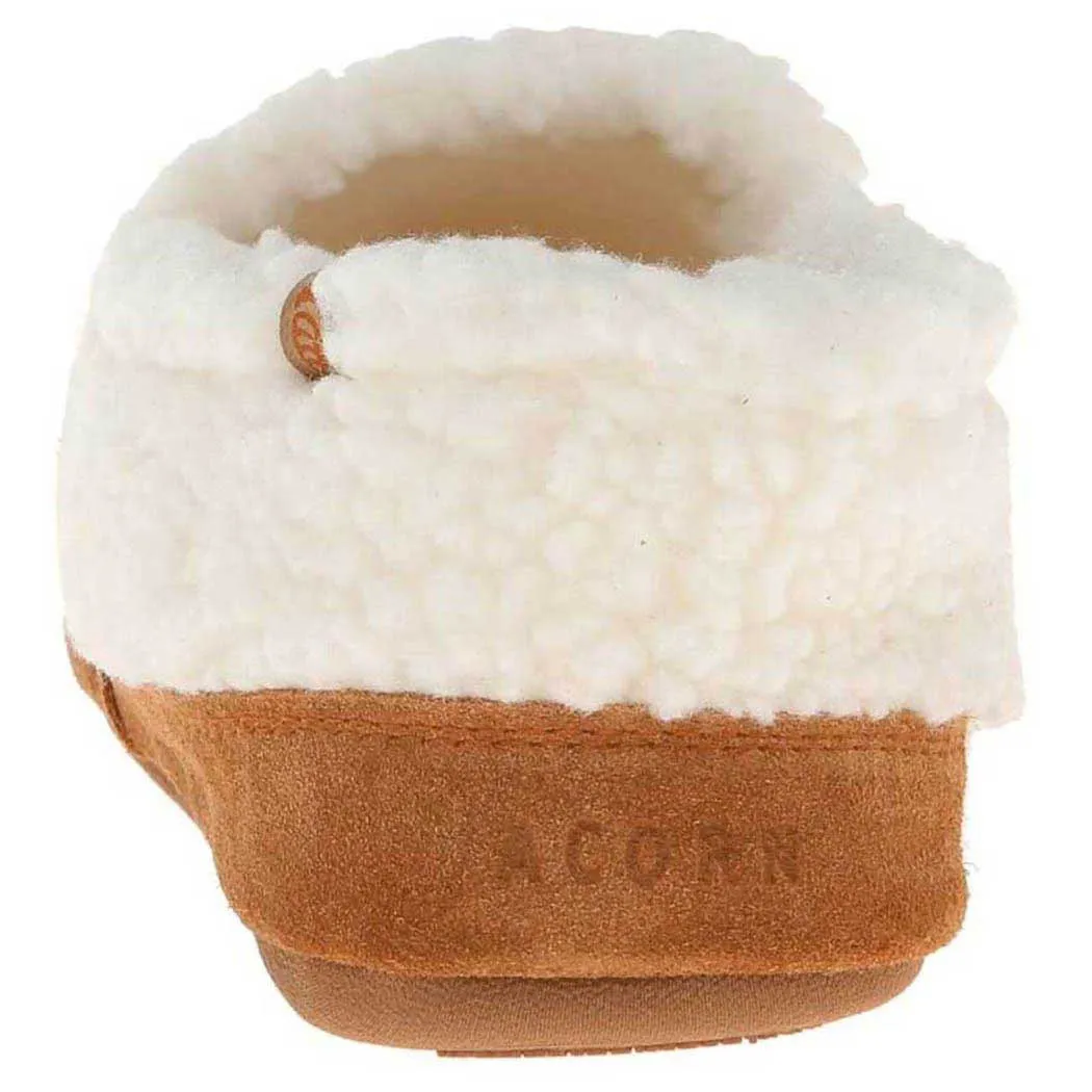 Acorn Moc II Collapsible Heel Slipper Buff Popcorn (Women's)