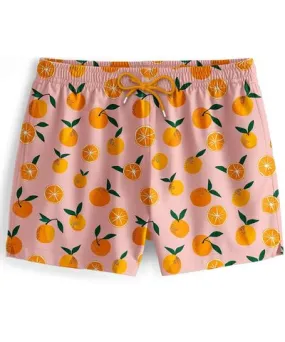 Aloha from Deer Men's Rose Gold / Yellow / Orange Oranges Swimming Shorts