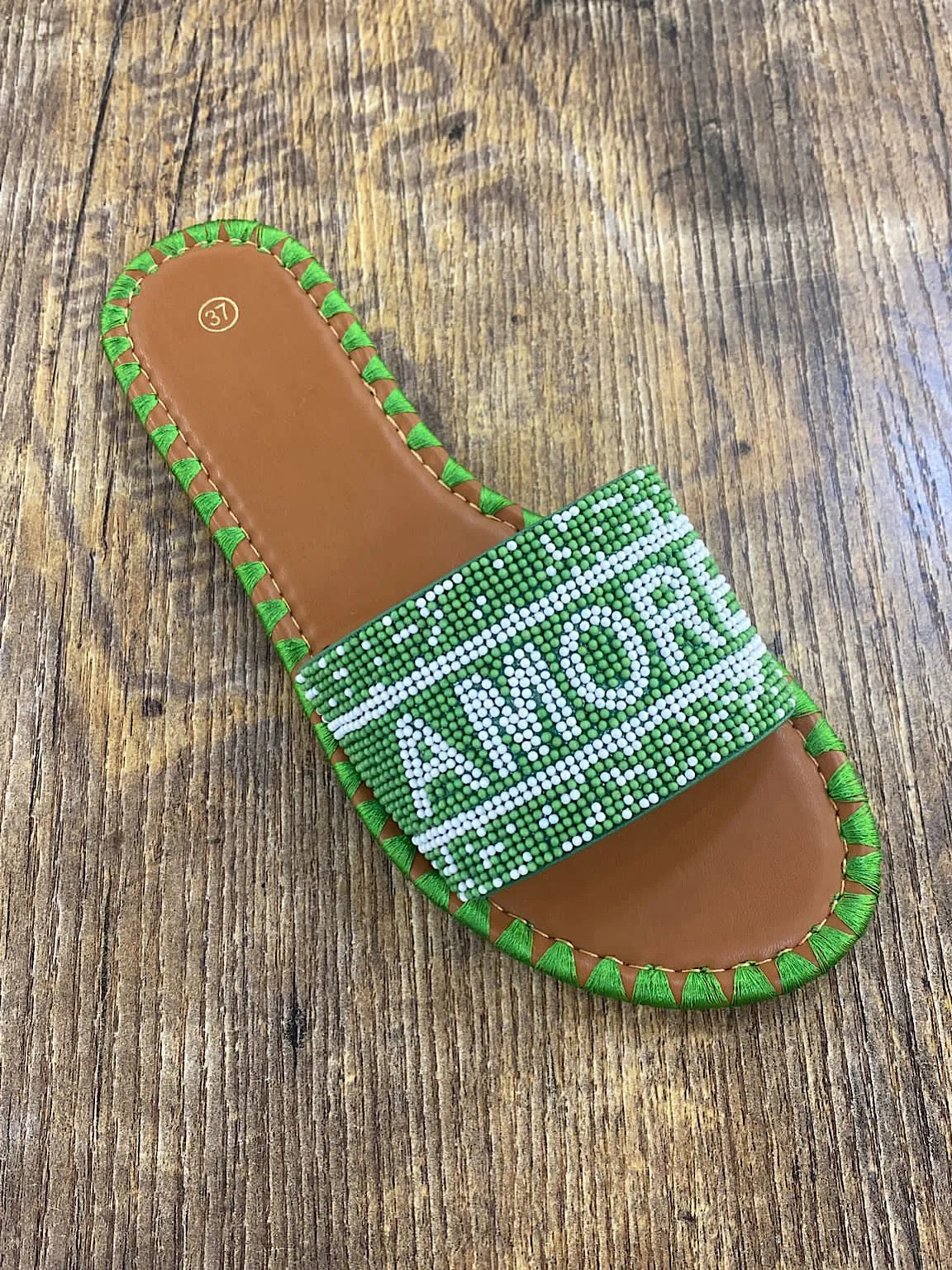 Amore Beaded Sandals