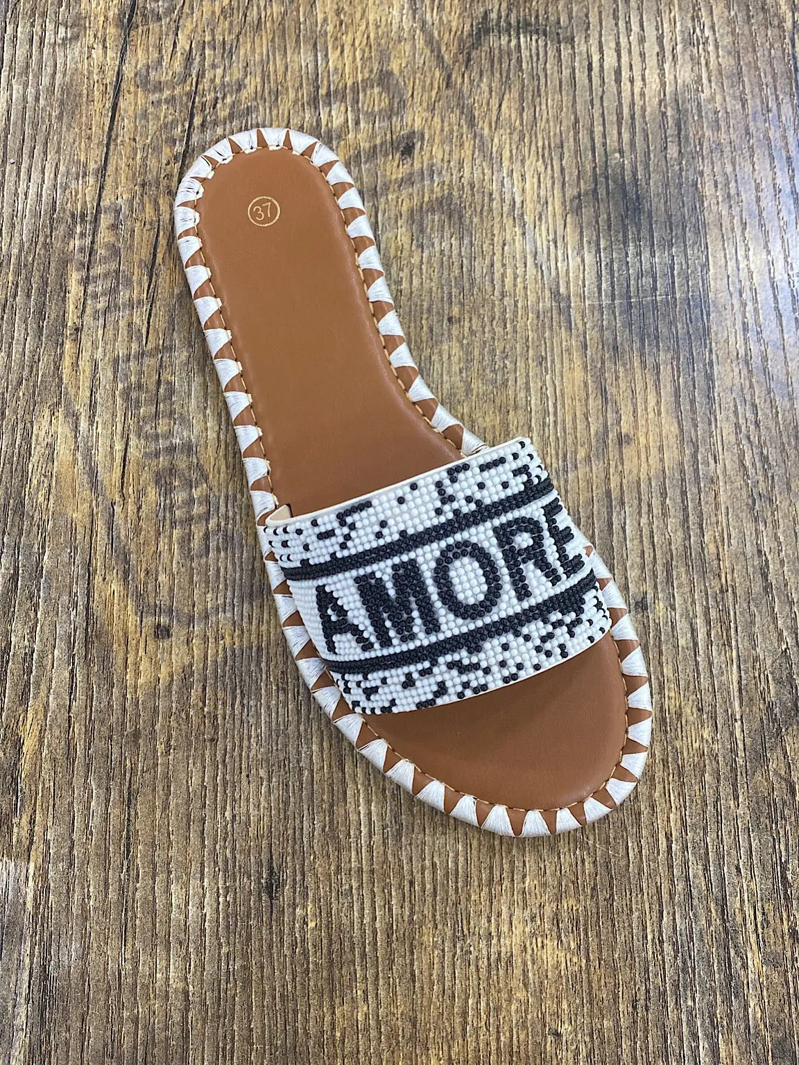 Amore Beaded Sandals