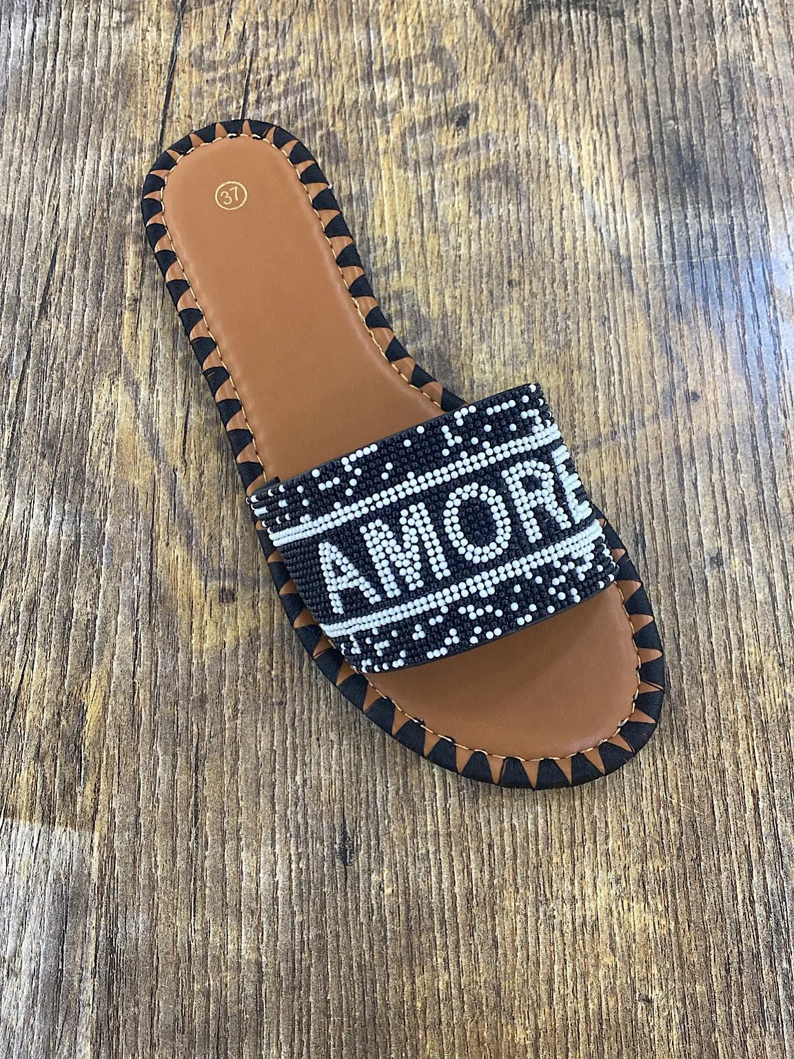 Amore Beaded Sandals