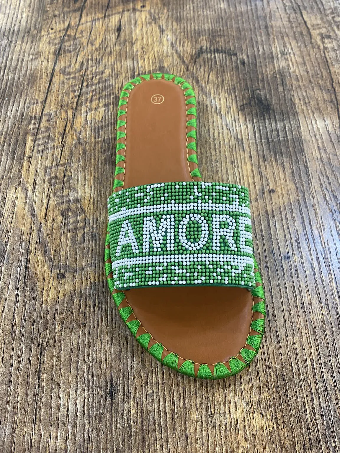 Amore Beaded Sandals