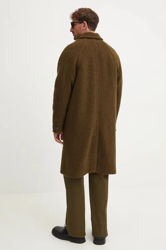 A.P.C. coat manteau gaston men’s green color WVBCA.H01516