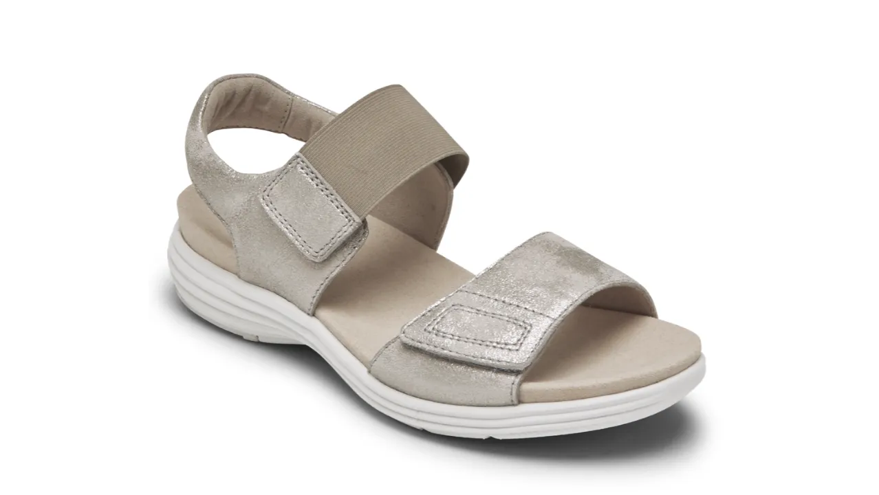 Aravon Beaumont 2-Strap Sandal Metallic – CH8748