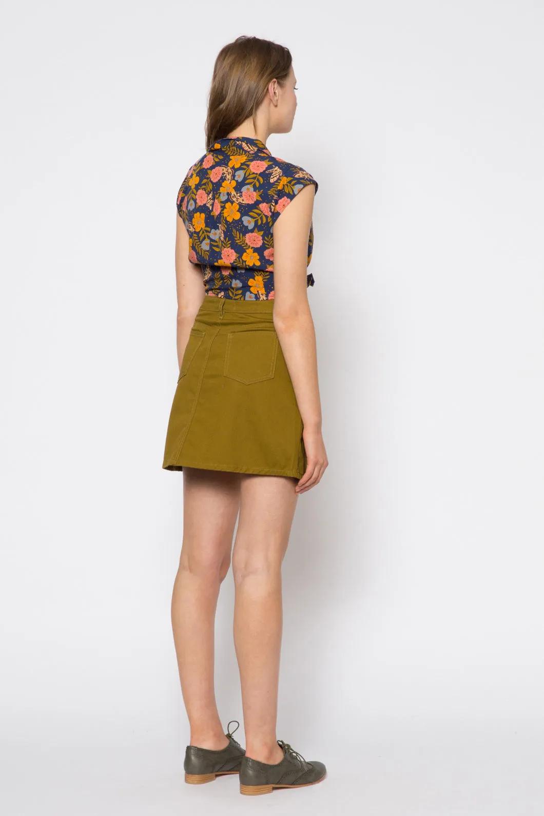 Astrid Drill Skirt