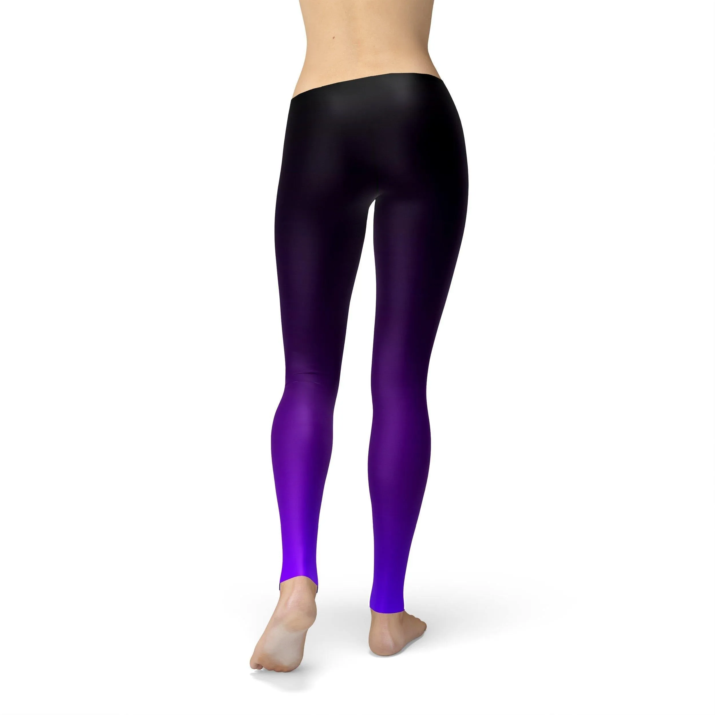 Avery Black Purple Ombre Leggings