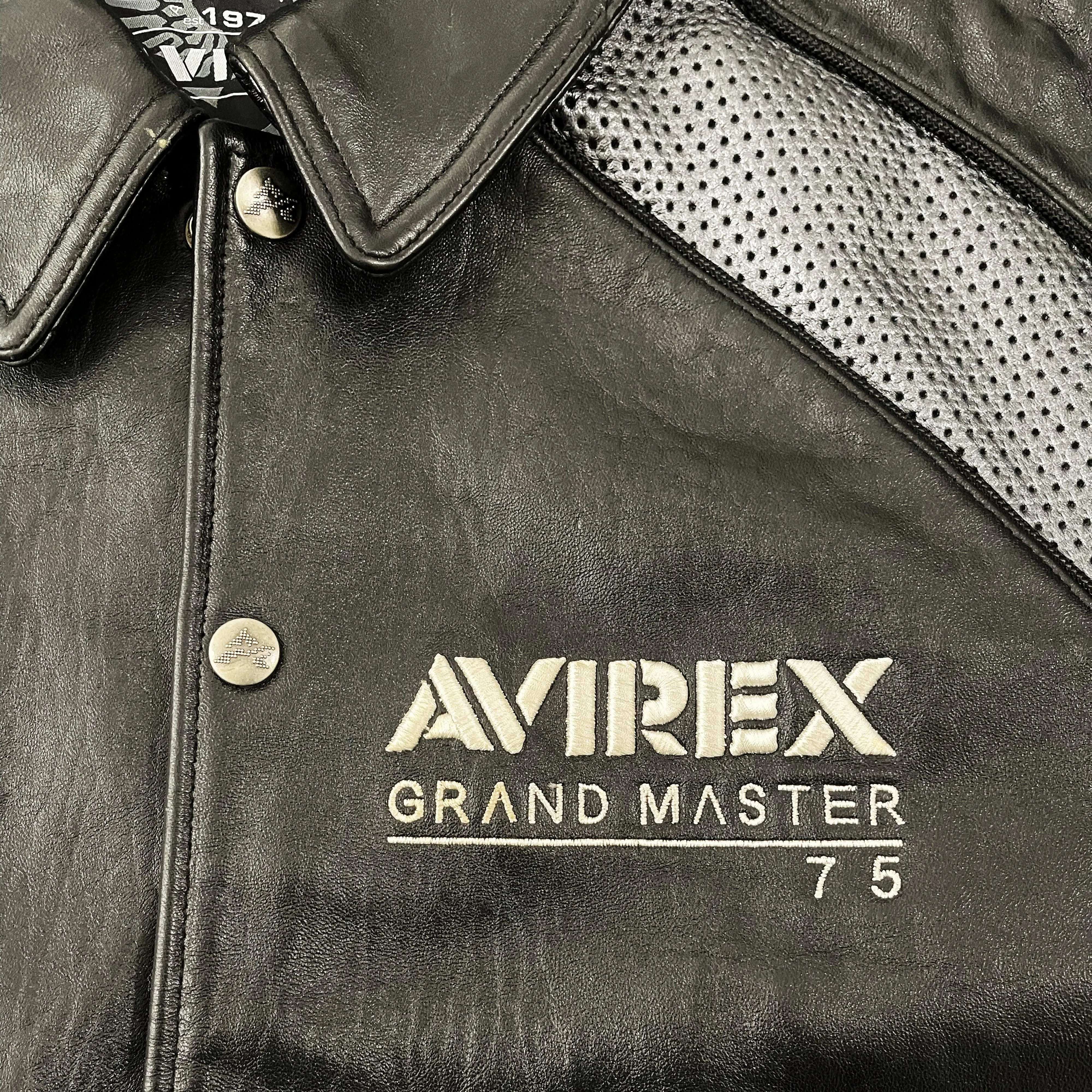 Avirex Grand Master Leather Varsity Jacket