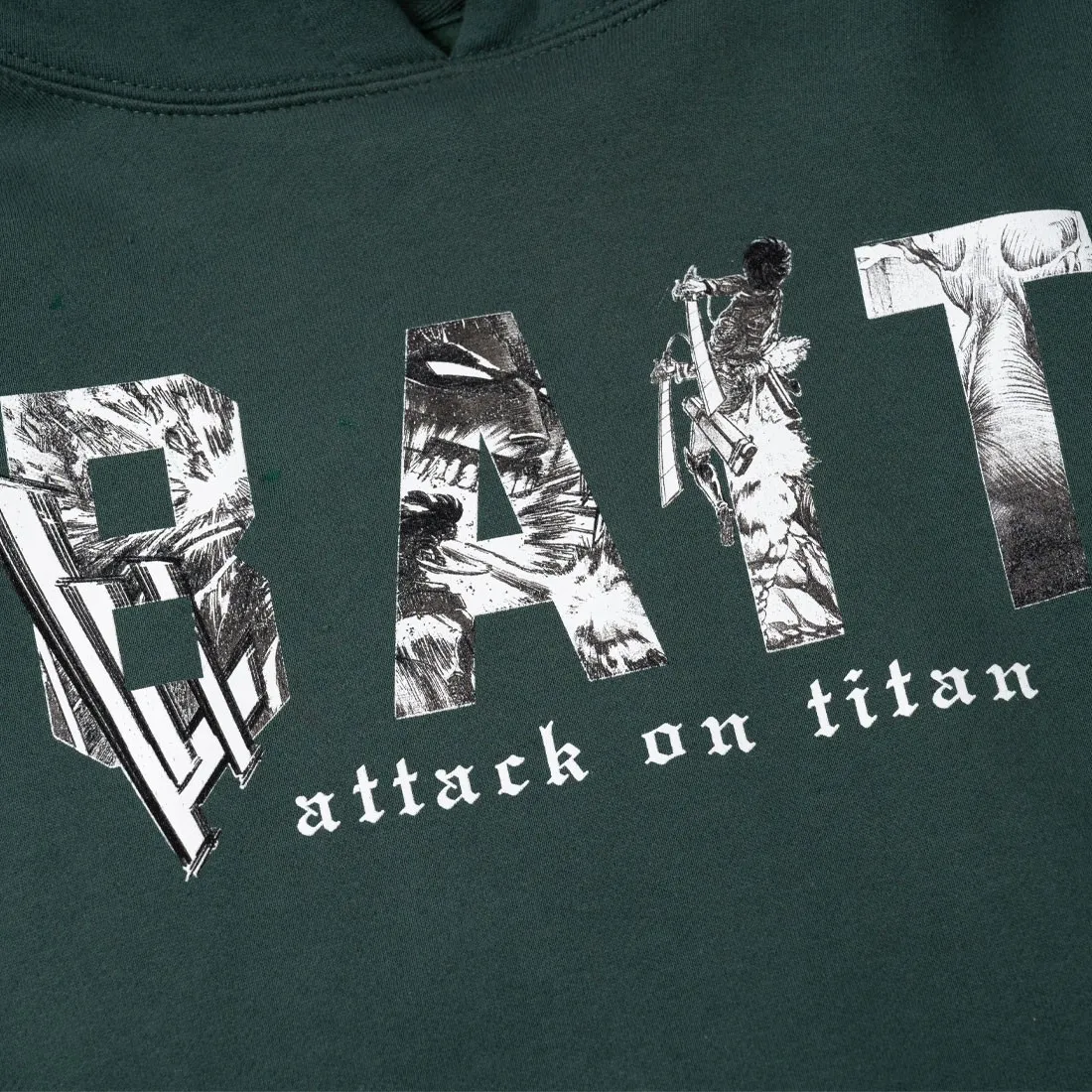 BAIT x Attack On Titan Men Titan BAIT Logo Hoody (green)