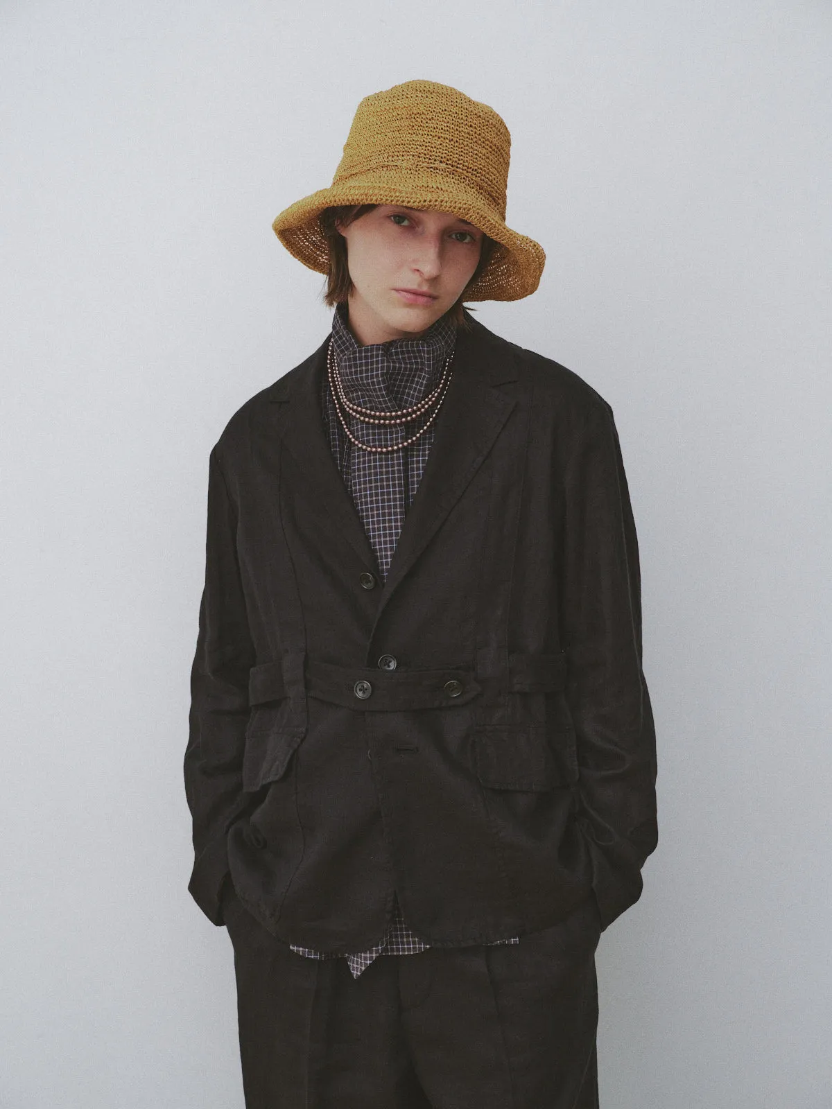 Beams Boy O.Li Norfolk JKT - Black