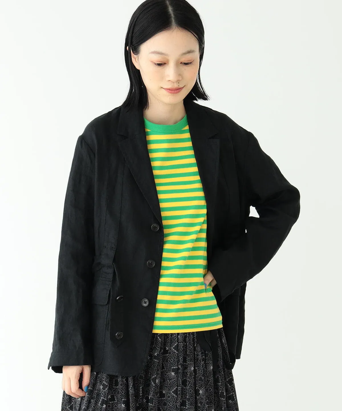 Beams Boy O.Li Norfolk JKT - Black