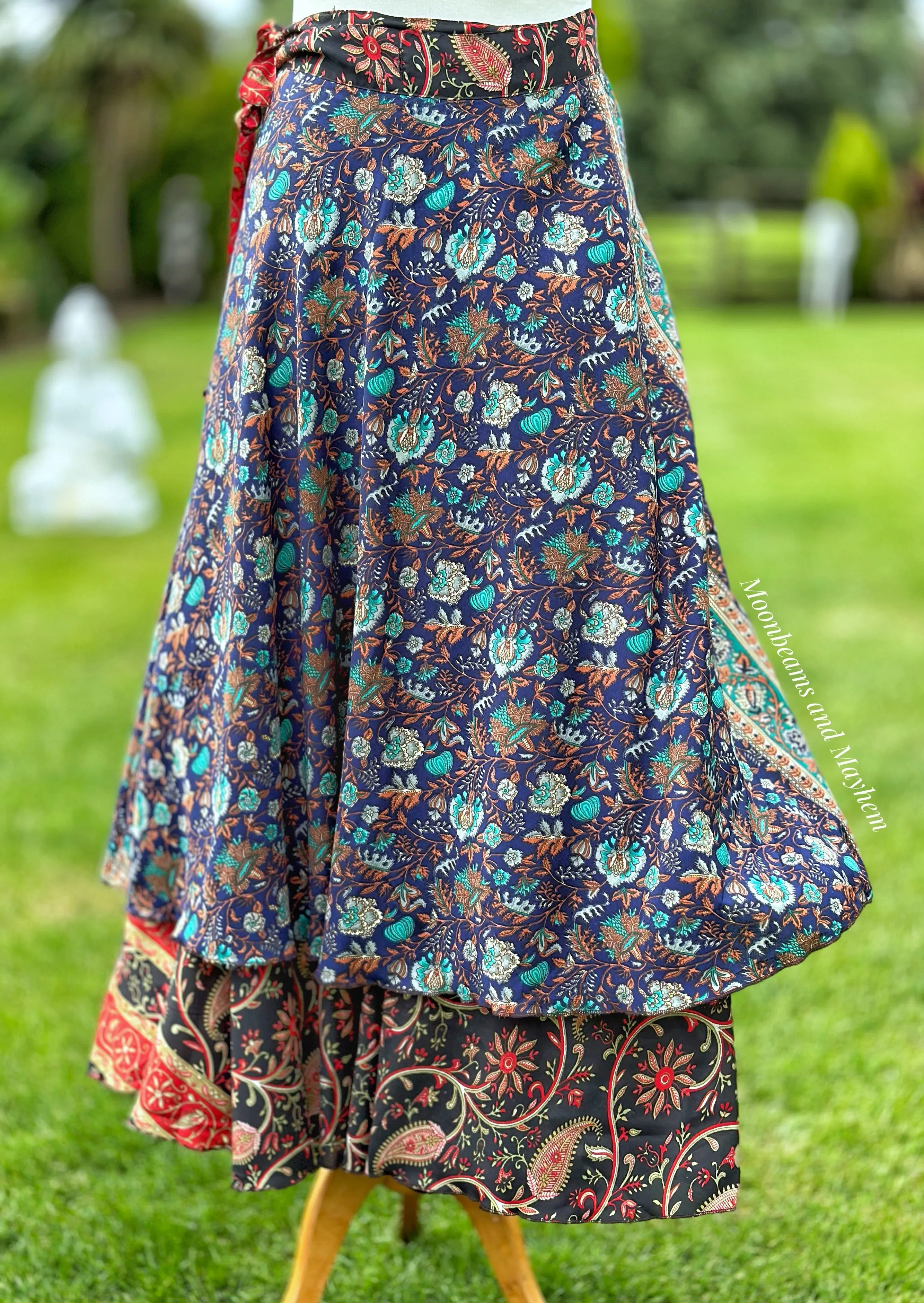 BEAUTIFUL FLORAL SHANGRI-LA WRAP SKIRT (192)