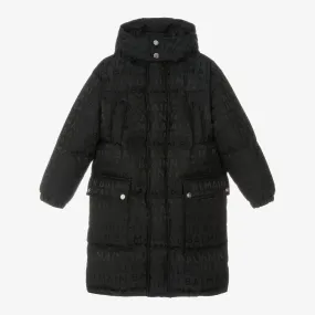 Black Down Padded Puffer Coat