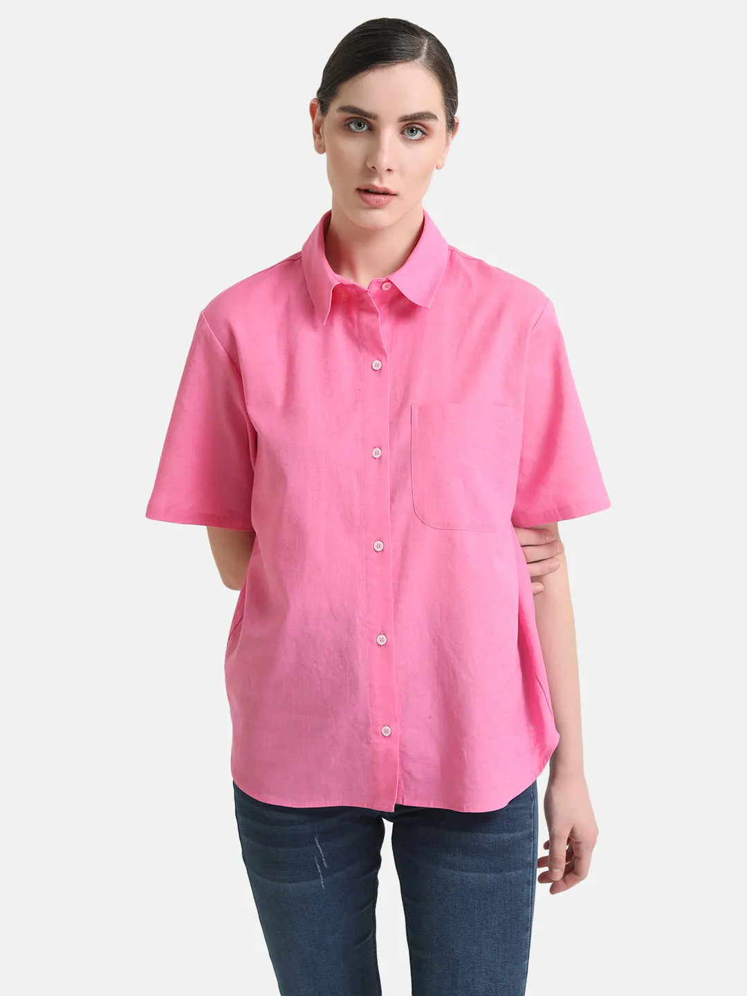 Boxy Fit Short Sleeves Shirt