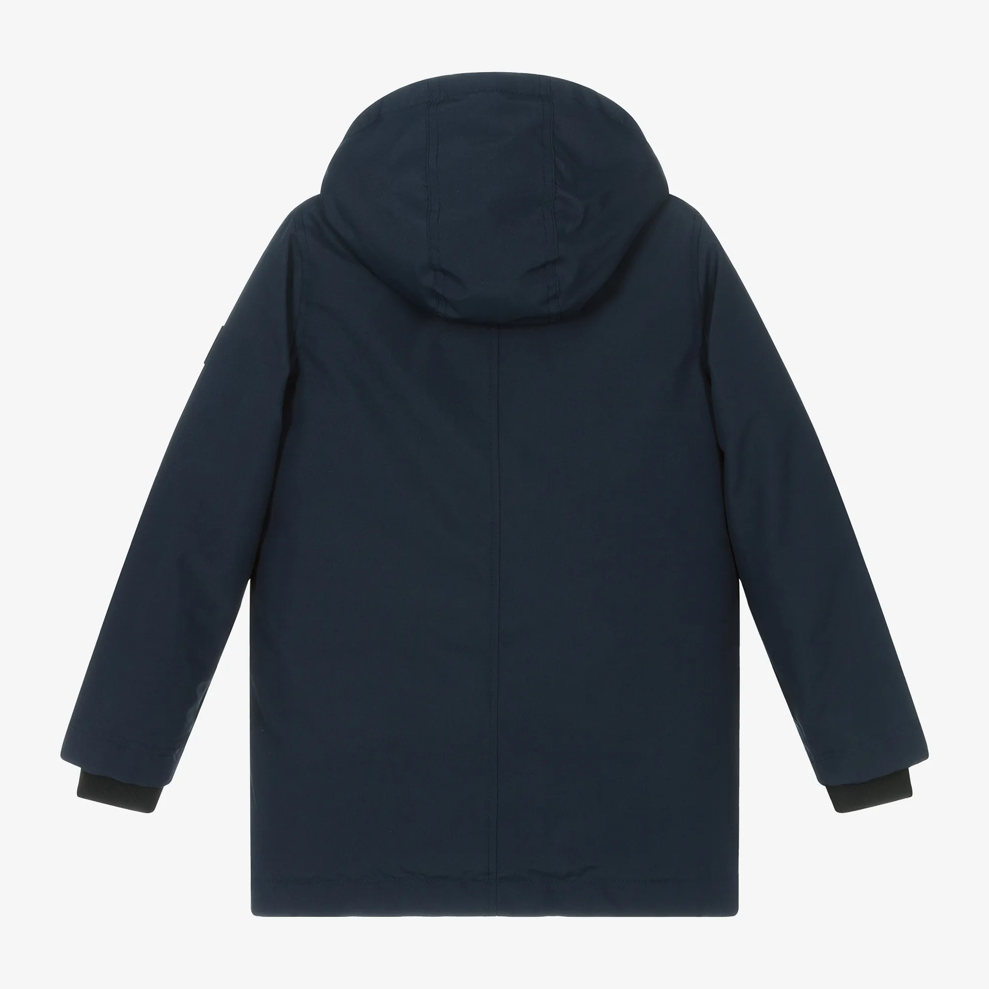 Boys Navy Blue Hooded Coat