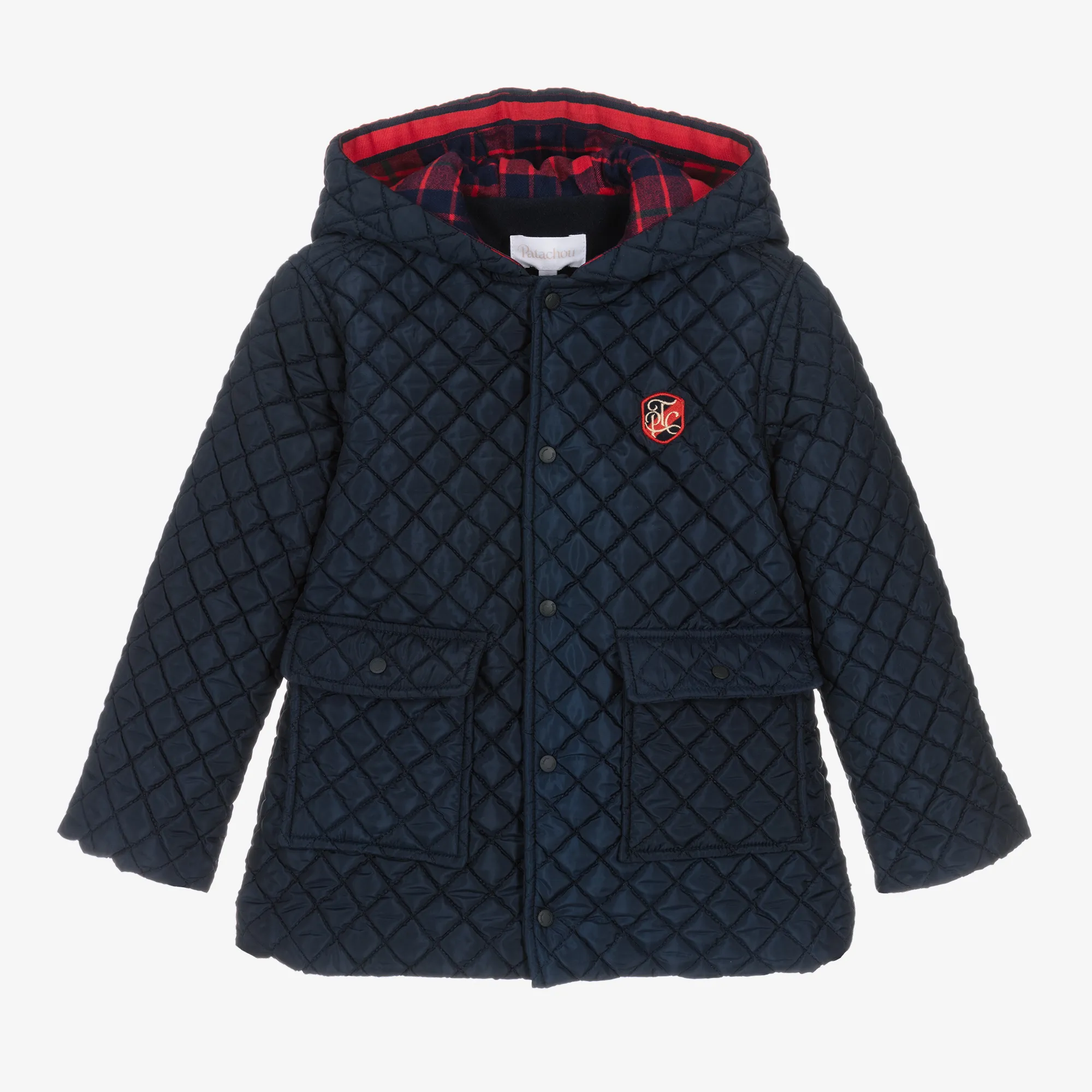 Boys Navy Blue Quilted Coat