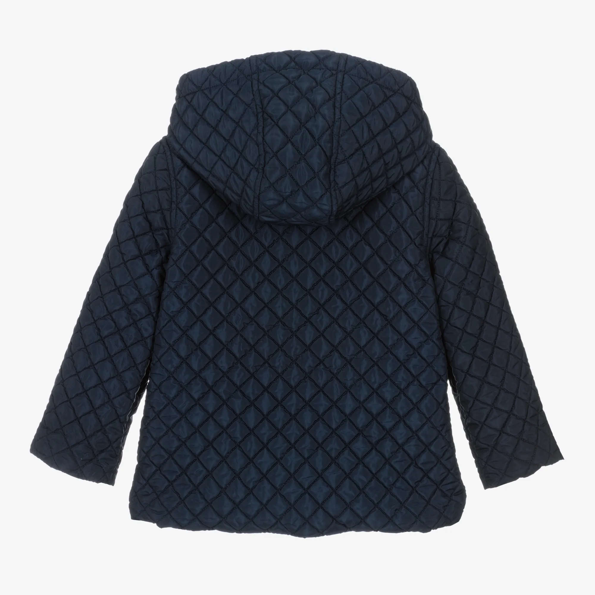 Boys Navy Blue Quilted Coat