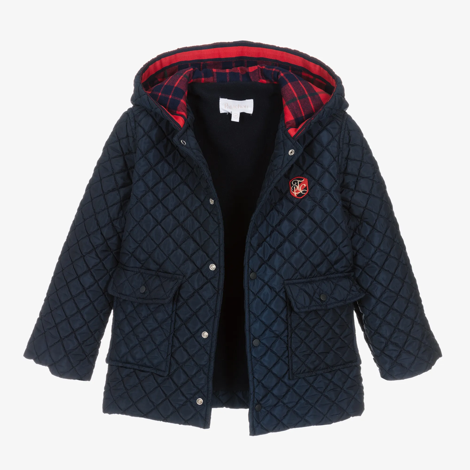 Boys Navy Blue Quilted Coat