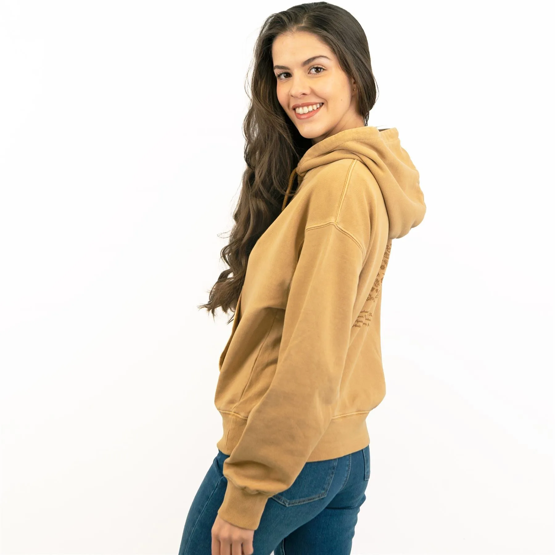 Carhartt Women Hoodie Blue Beige