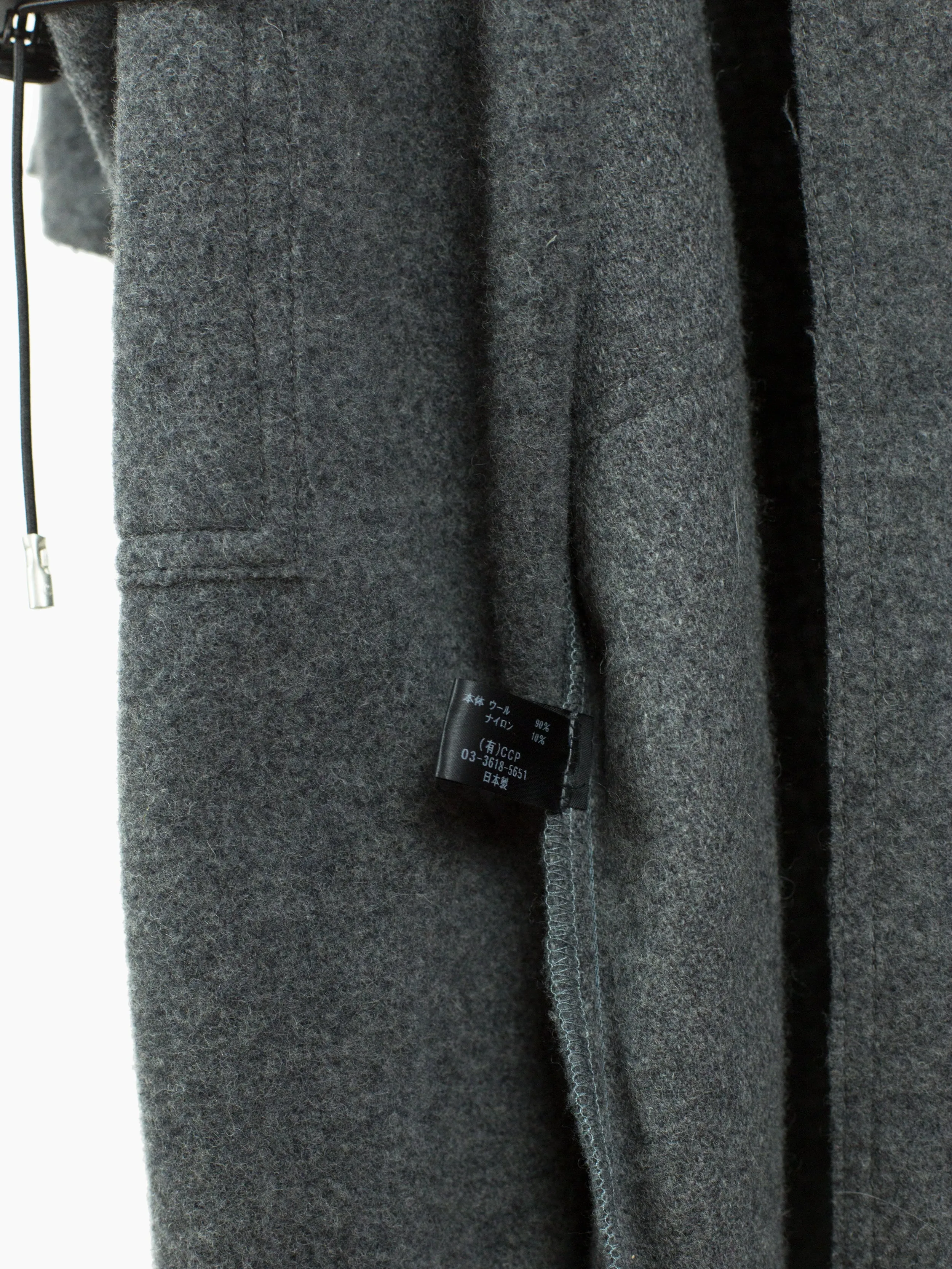 CCP.FM Grey Wool Apron Coat