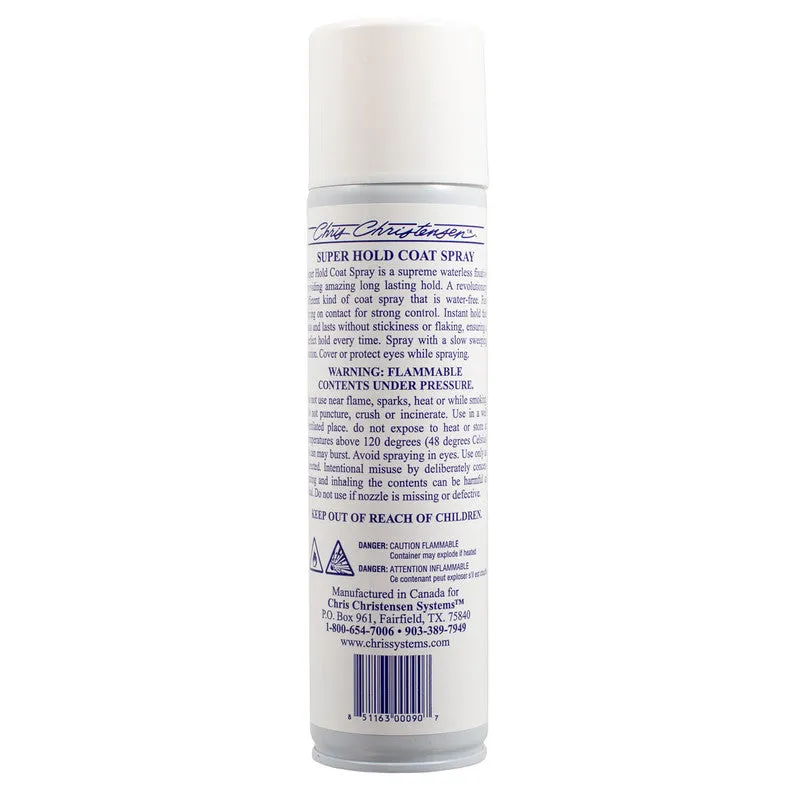 Chris Christensen Super Hold Waterless Coat Spray For Dogs, 10oz