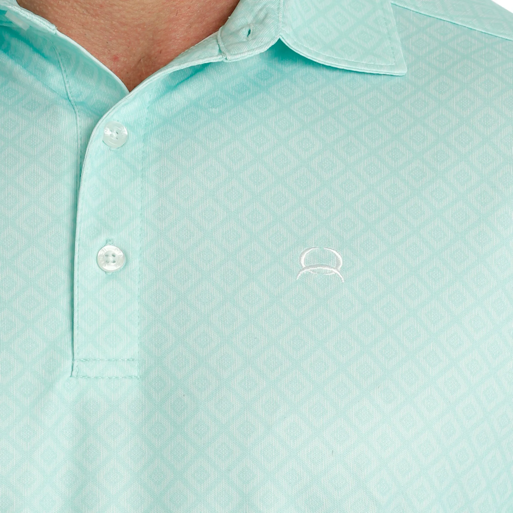 Cinch Men's Mint ArenaFlex Polo