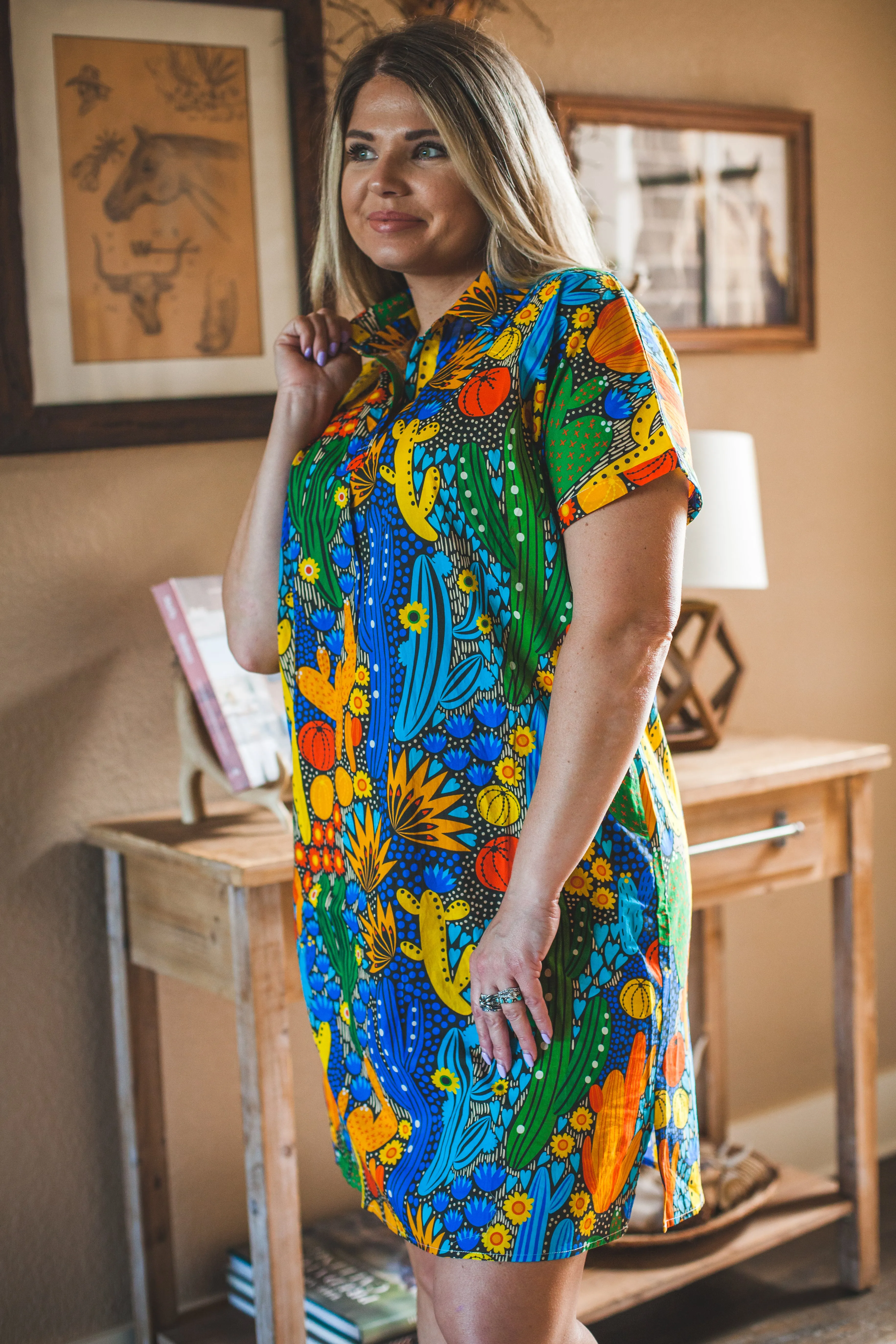 Colorful Cactus Dress