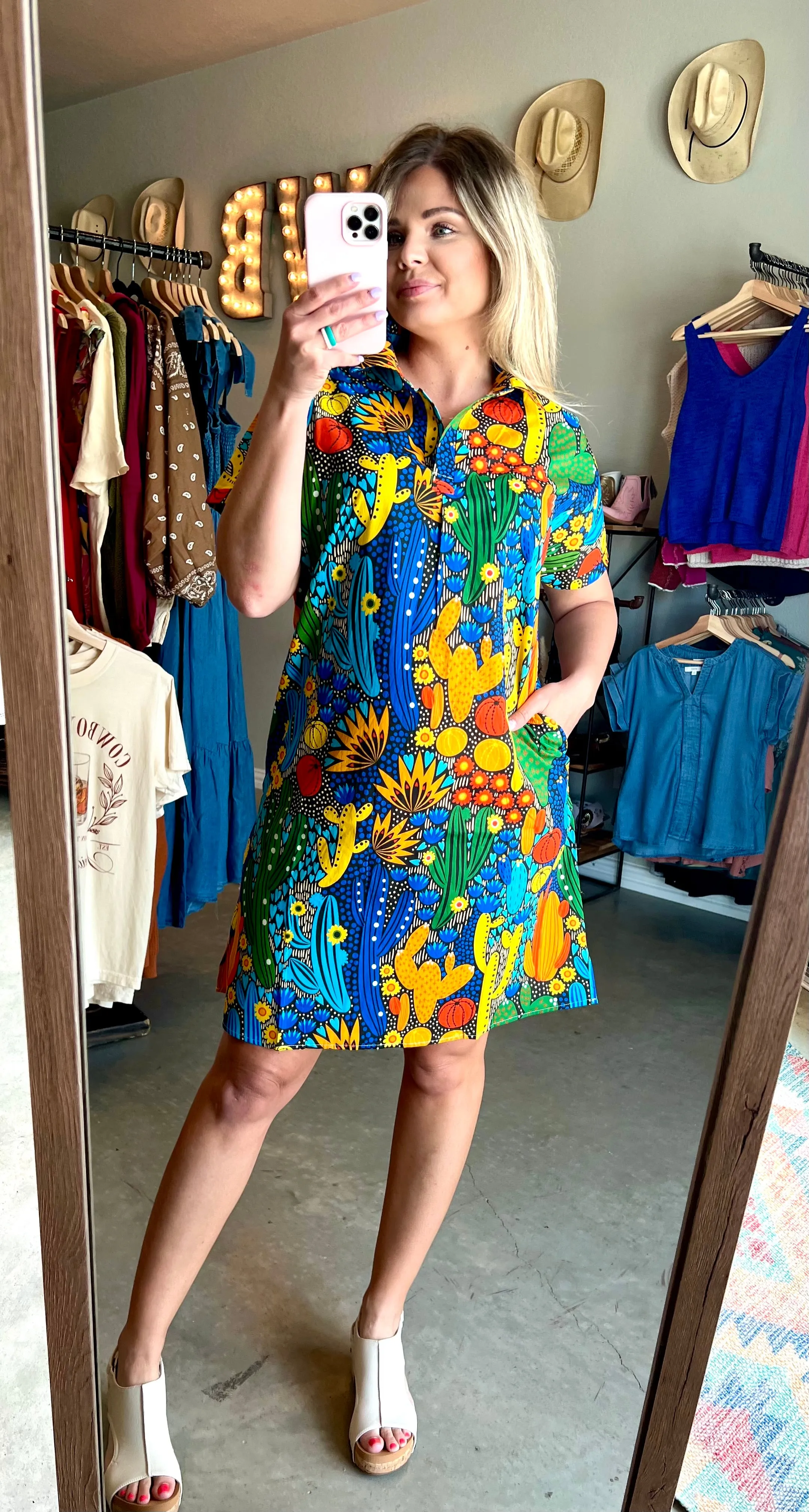 Colorful Cactus Dress