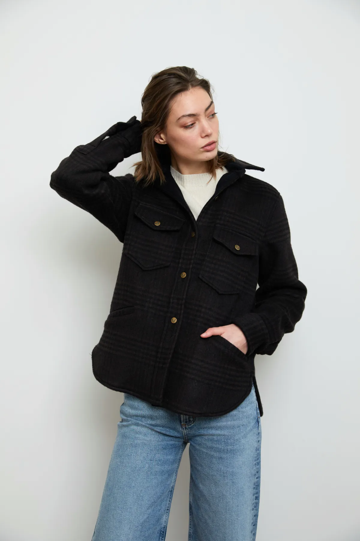 Cottage Coat - Plaid Black/Hazelnut