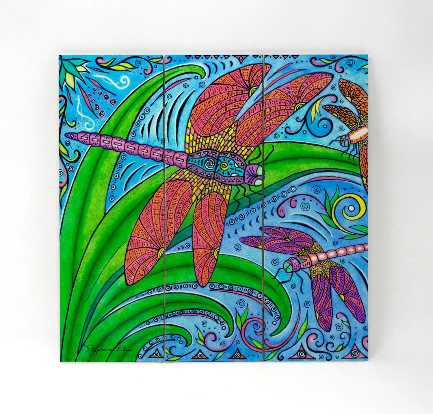 Dancing Dragonflies Wall Art