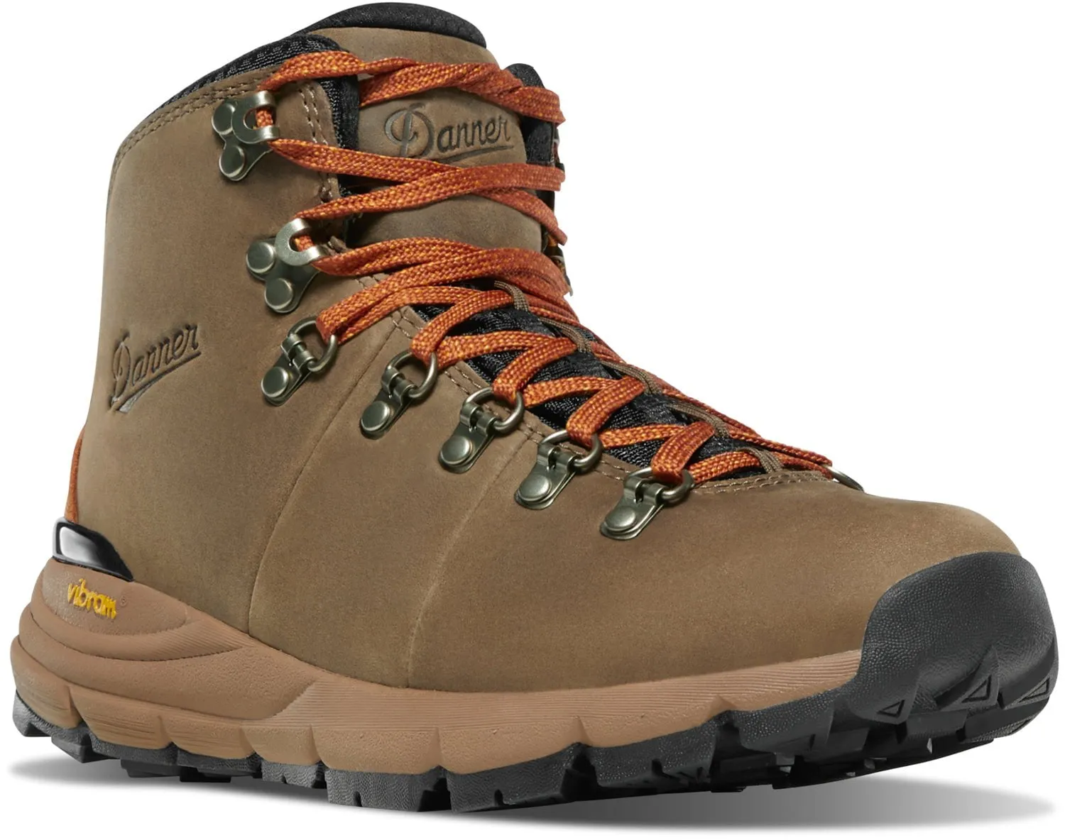 Danner Womens Mountain 600 4.5in Chocolate Chip/Golden Oak Suede Hiking Boots