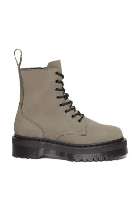 Dr. Martens leather biker boots Jadon women's gray color DM31296059