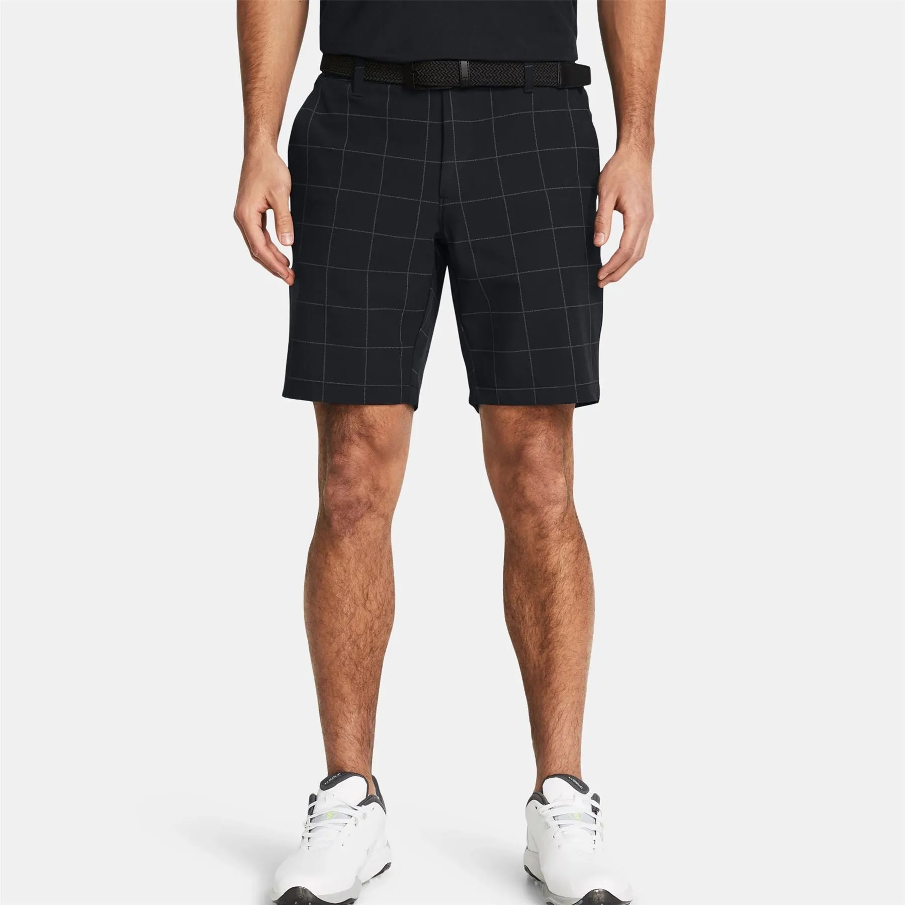 Drive Printed Tapered Fit Golf Shorts Black - SS24