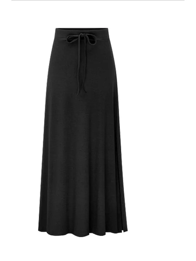 Elevate Your Style with Women's Bodycon Maxi Skirt in Navy, Black, Army Green, and Grey!