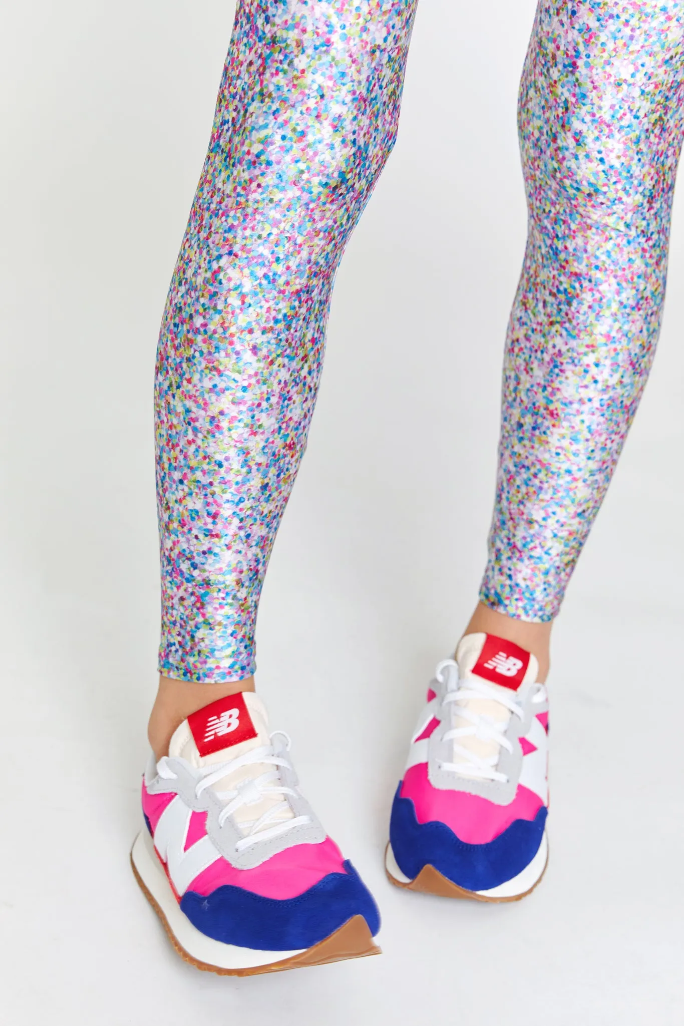 Girls Leggings in Classic Rainbow Glitter