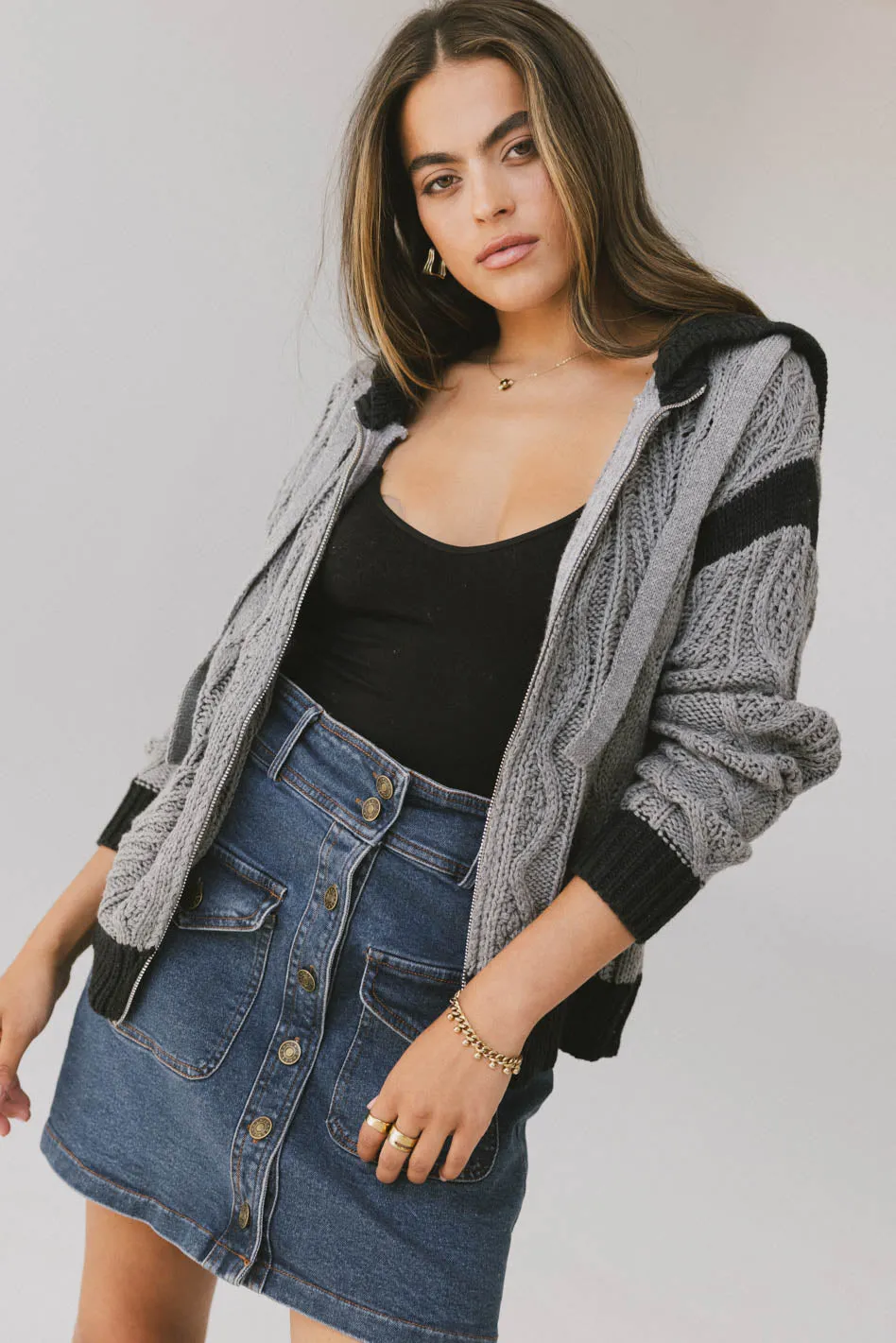 Giselle Zip Up Sweater