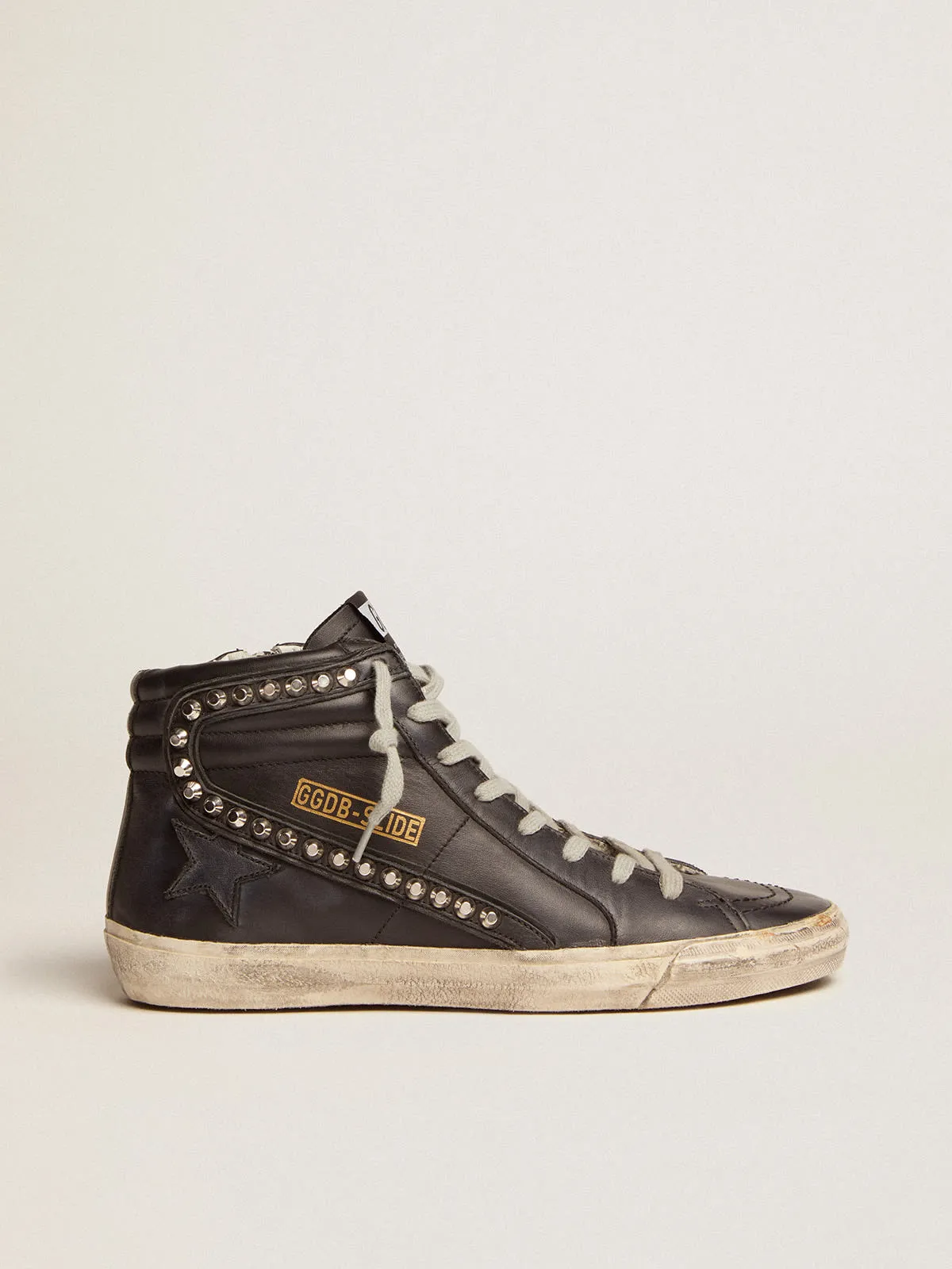 Golden Goose Slide High Top With Studs