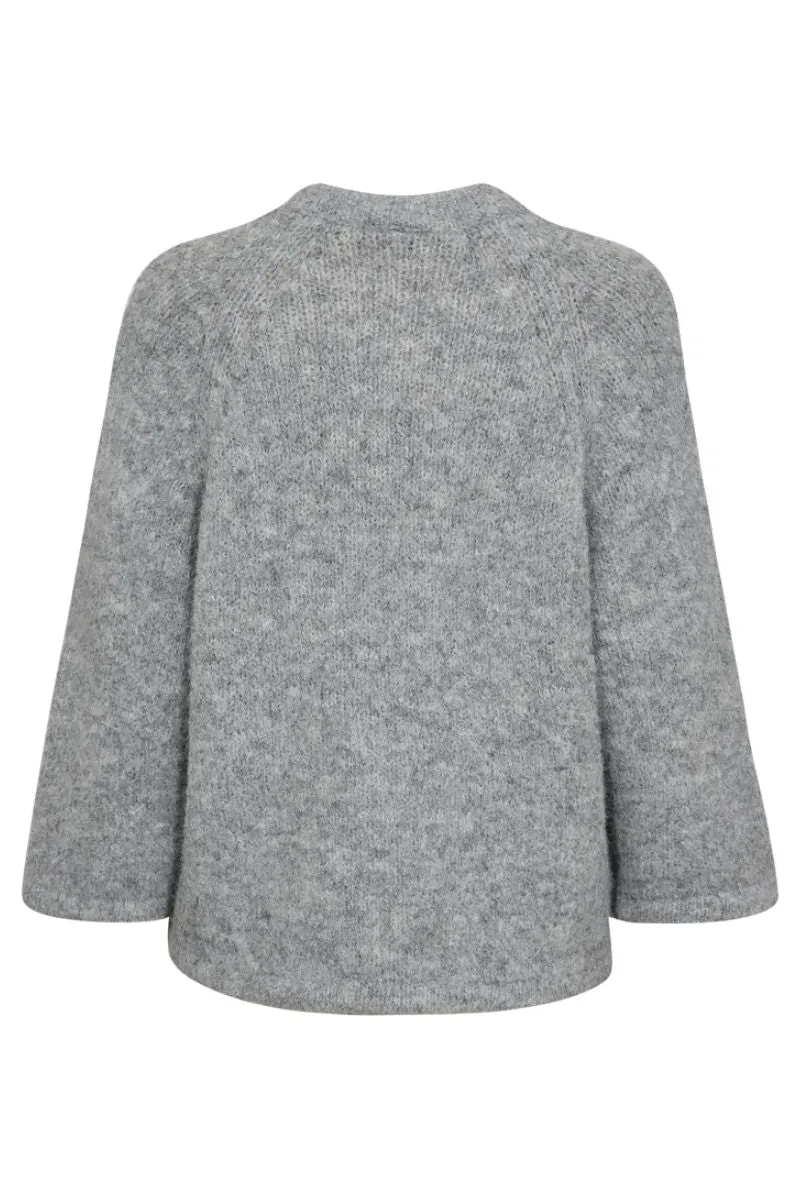 Grslulu Pullover 205507 | Medium Grey mlg. | Sweater fra Freequent