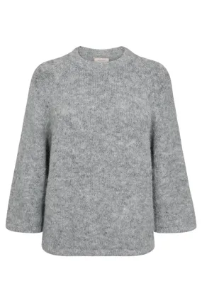 Grslulu Pullover 205507 | Medium Grey mlg. | Sweater fra Freequent