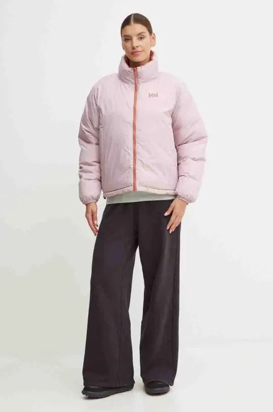 Helly Hansen reversible jacket women's pink color